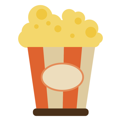 Sch?nes Popcorn-Kino PNG-Design