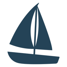 Schöner Segelbootvektor PNG-Design
