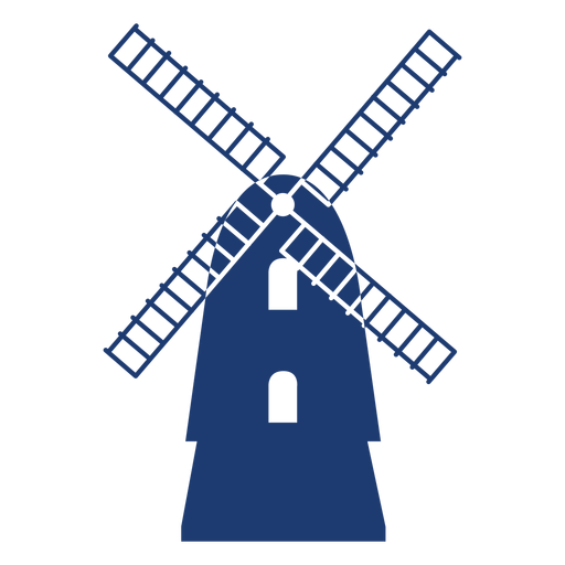 Nice vector windmill PNG Design