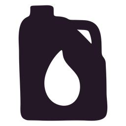 Ölbehälter Silhouette PNG-Design