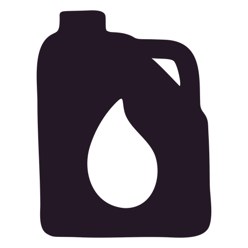 Oil container silhouette PNG Design