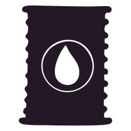 Ölschattenbildbehälter PNG-Design
