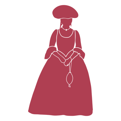 Old time female silhouette