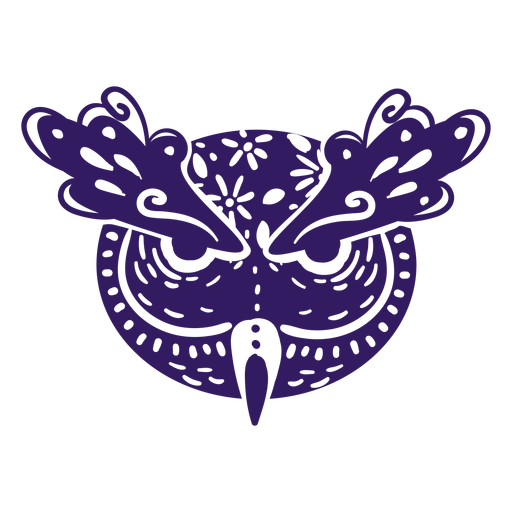 Silhueta mexicana de coruja Desenho PNG