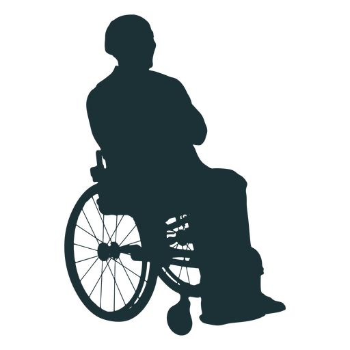 Persona discapacitada silueta