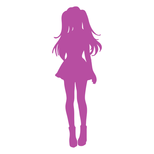 Download Pigtails anime silhouette - Transparent PNG & SVG vector file