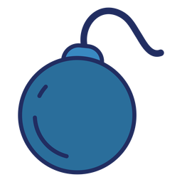 Bomba pirata plana Desenho PNG