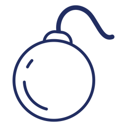 Curso de bomba pirata Desenho PNG
