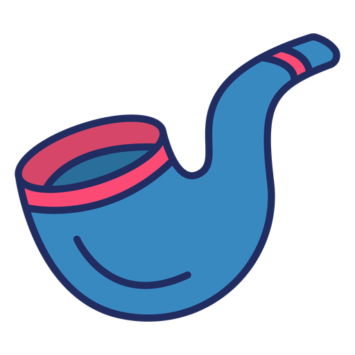 Cachimbo pirata achatado Desenho PNG