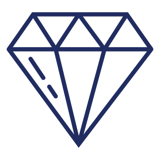 H?bscher Diamantstrich PNG-Design