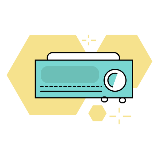 Projector screen colored Transparent PNG & SVG vector file