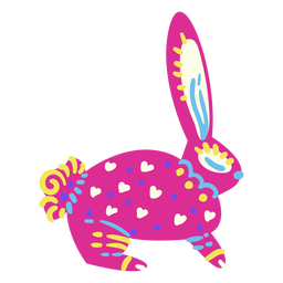 Coelho mexicano plana Desenho PNG