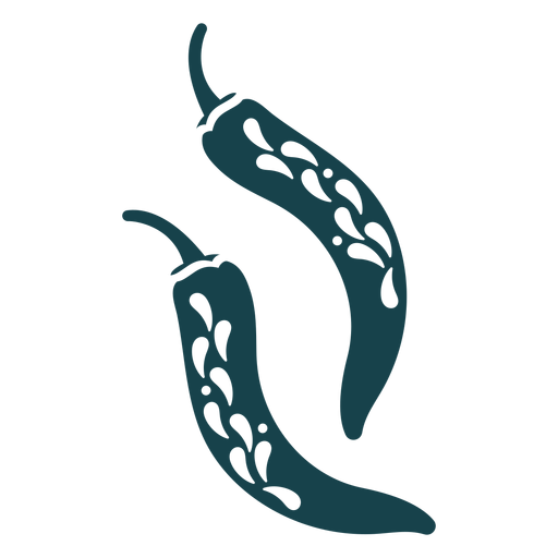 Red chilis stroke PNG Design