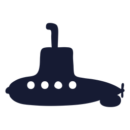 Silhueta de submarino móvel Desenho PNG