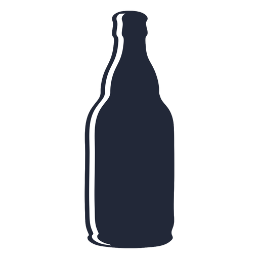 Botella de cerveza silueta Diseño PNG