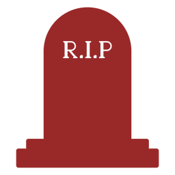 Lápida simple silueta Diseño PNG