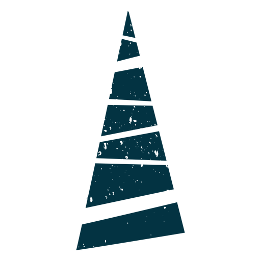 Einfacher abstrakter Weihnachtsbaum PNG-Design
