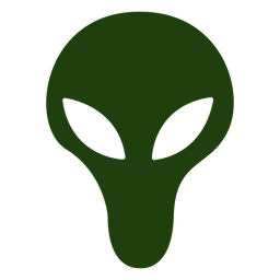 Design PNG E SVG De Cabeça De Alienígena Arredondada Com Traço Colorido  Para Camisetas