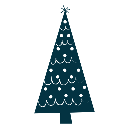 Simple christmas tree abstract PNG Design