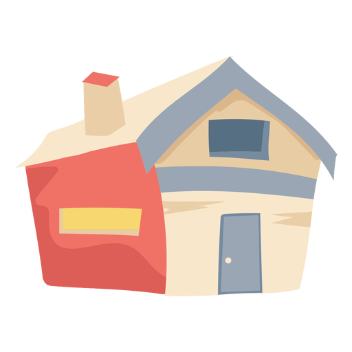 Simple house chimney PNG Design