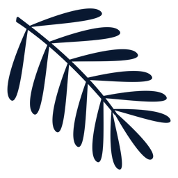Elemento de hoja simple Diseño PNG
