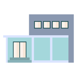 Simple modern house PNG Design