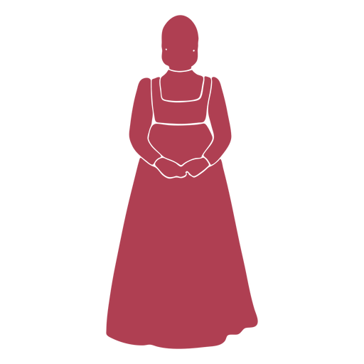 Silhueta feminina simples e antiga Desenho PNG