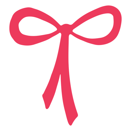 Simple ribbon christmas PNG Design