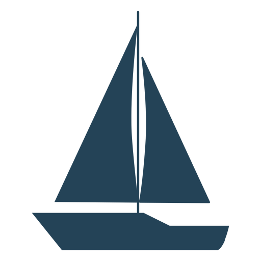 Einfacher Segelbootvektor PNG-Design