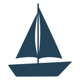 Velero simple vector Diseño PNG