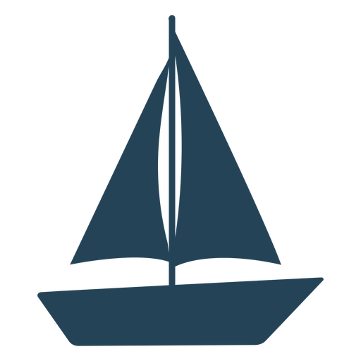 Einfaches Vektorsegelboot PNG-Design
