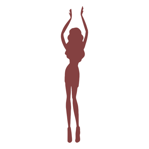 Skinny dancer silhouette PNG Design
