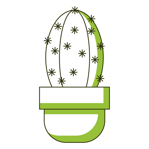 Spiky Kaktus Illustration Duo Ton PNG-Design