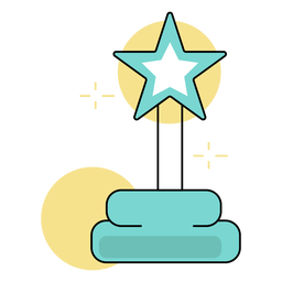 Premios Star impresionantes Diseño PNG
