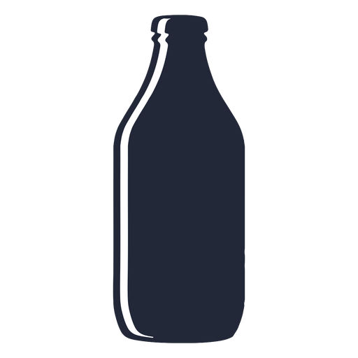 Starke Bierflaschen-Silhouette PNG-Design