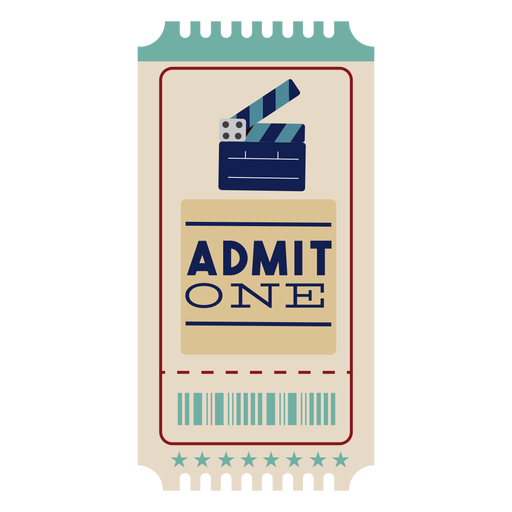 Ticket cinema awesome PNG Design