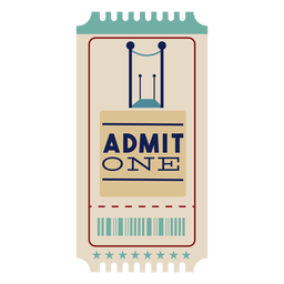 Ticket cinema cool PNG Design Transparent PNG