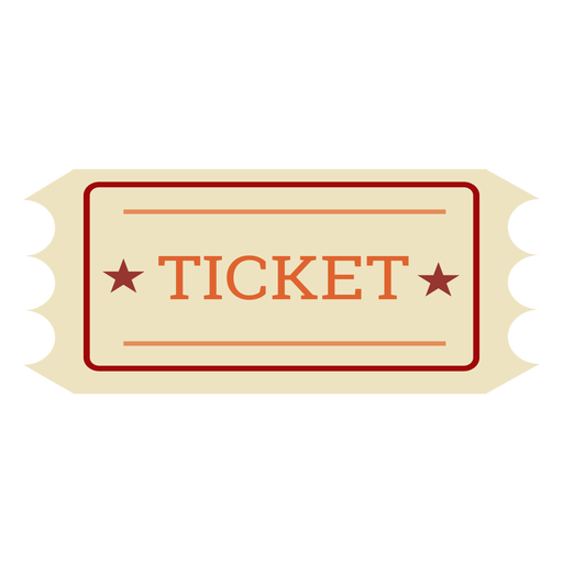 Ticket Kino Element PNG-Design