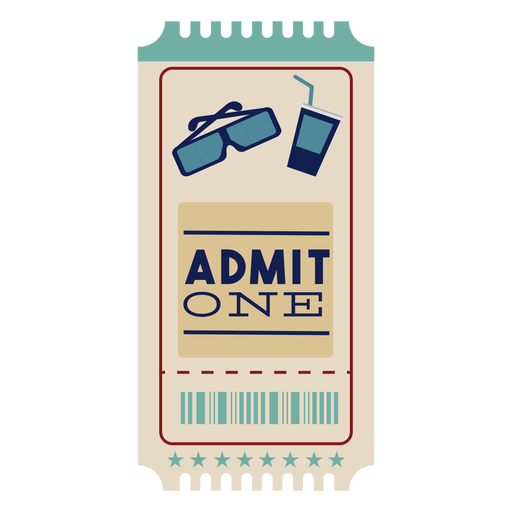 Ticket nice cinema PNG Design