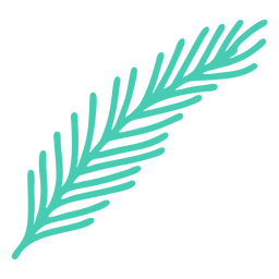 Zweig Weihnachten einfach PNG-Design