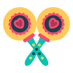 Duas maracas fofas Desenho PNG
