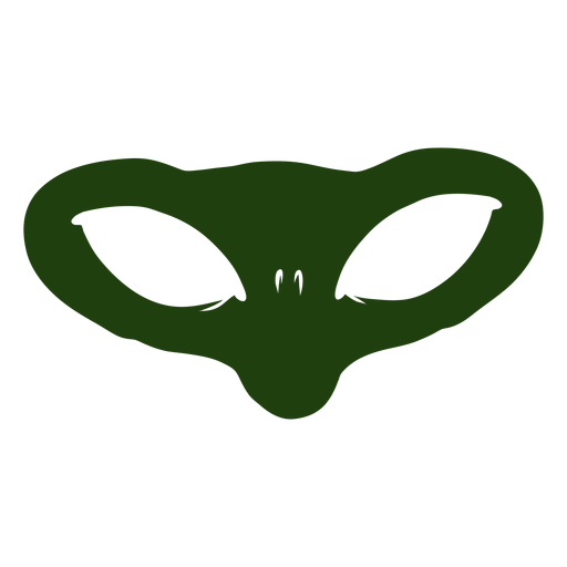 Cabeça alienígena muito larga Desenho PNG