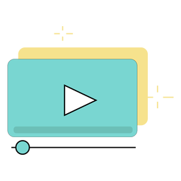 Anzeige zum Ansehen von Videos PNG-Design