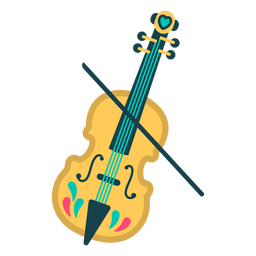 Plano lindo violín Diseño PNG