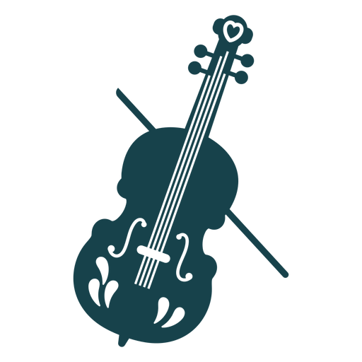 Golpe fofo de violino Desenho PNG