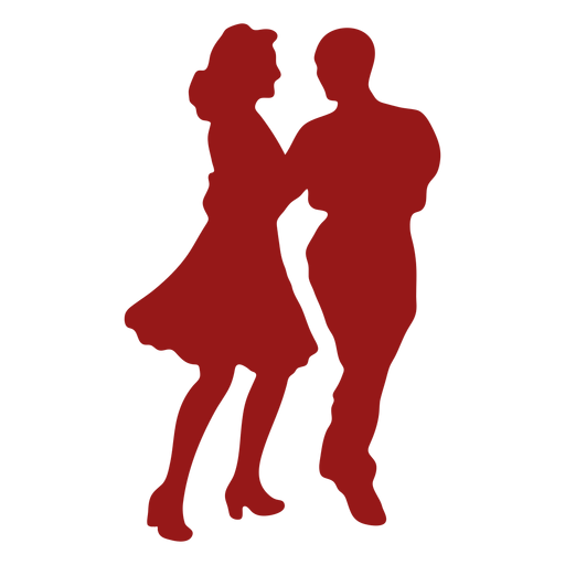 Waltz dancing duo PNG Design