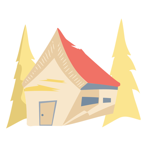 Warm house woods PNG Design