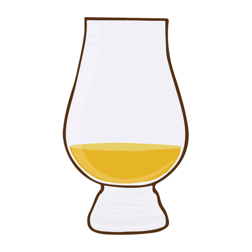Golpe de vaso de whisky Diseño PNG