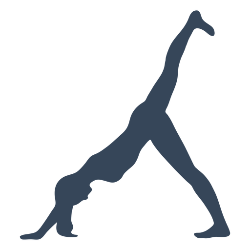 Yoga pose silhueta fitness Desenho PNG
