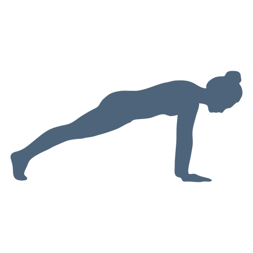 Yoga silhouette pose PNG Design